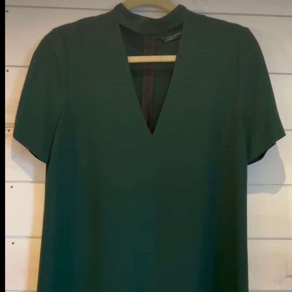 Zara dress, dark green, size small.
